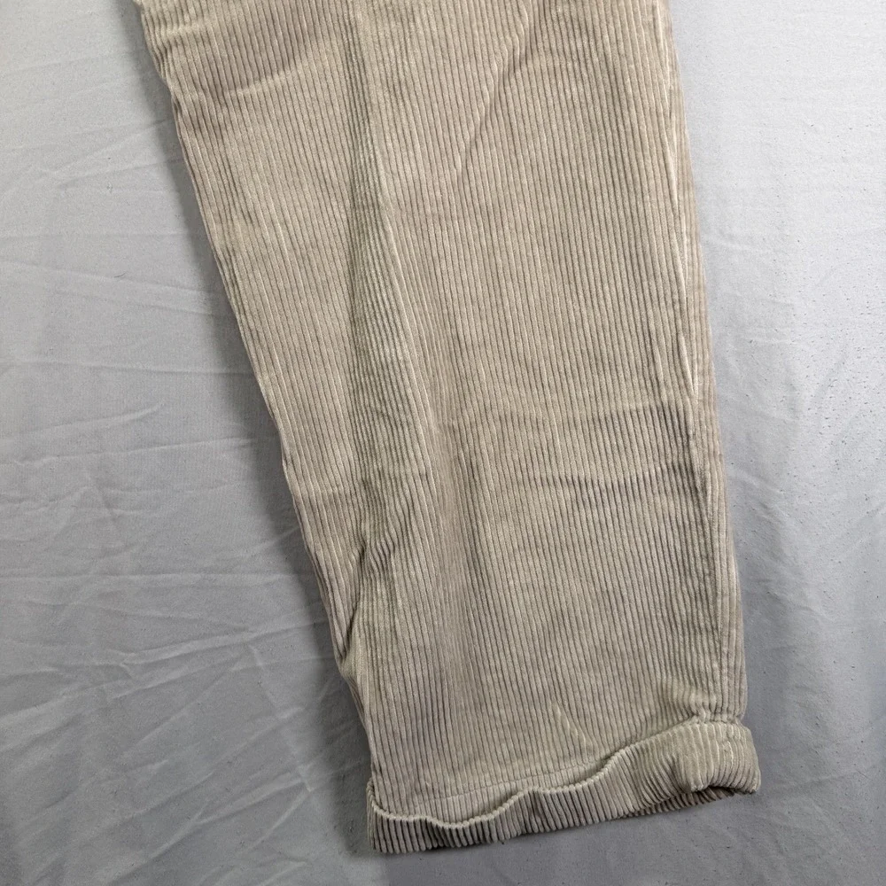 Nautica Corduroy Pants Mens 34x32 Brown Rigger Wide Whale Rayon Cotton